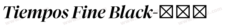 Tiempos Fine Black字体转换 Tiempos Fine Black字体转换